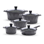 10PCS Non-Stick Granite Cookware Set with Induction Bottom | Premium Cookware Set UAE