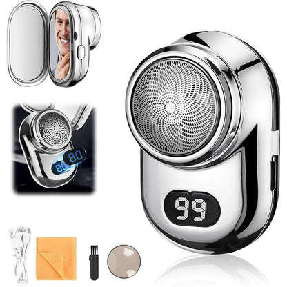 Mini Digital Display Electric Shaver – USB-C Fast Charging